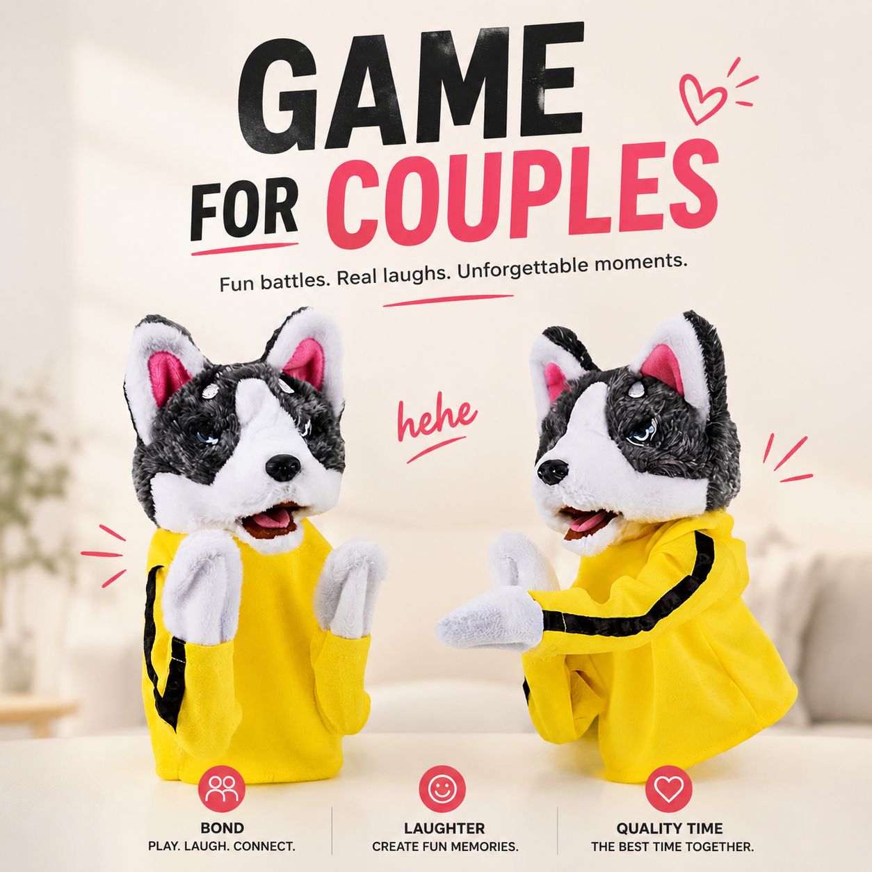 Husky Boxing Fun Puppets