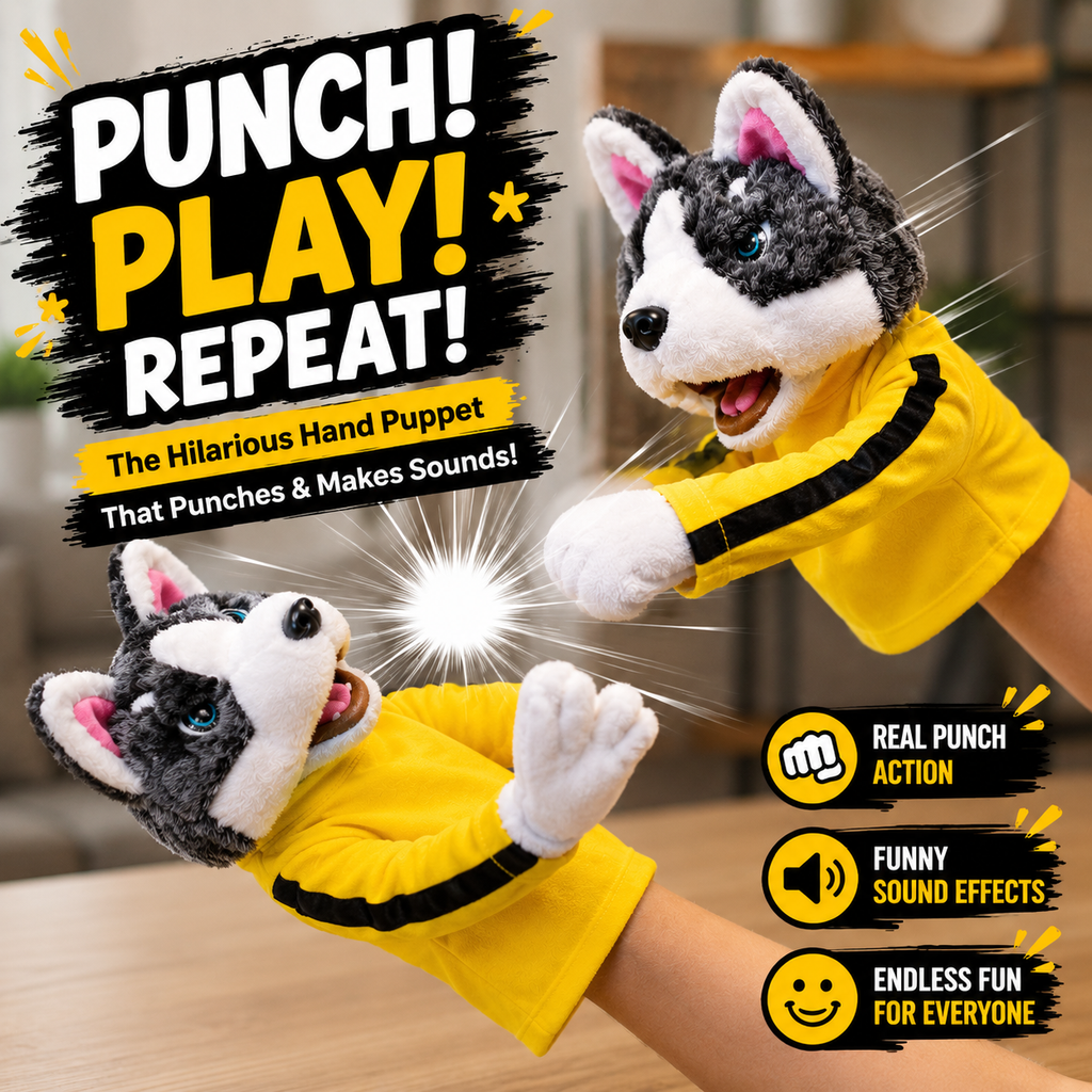 Husky Boxing Fun Puppets