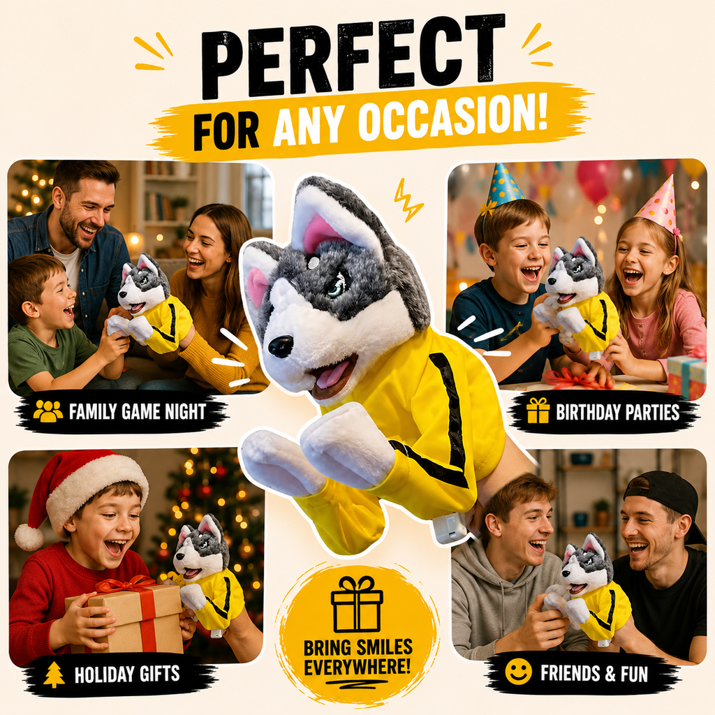 Husky Boxing Fun Puppets