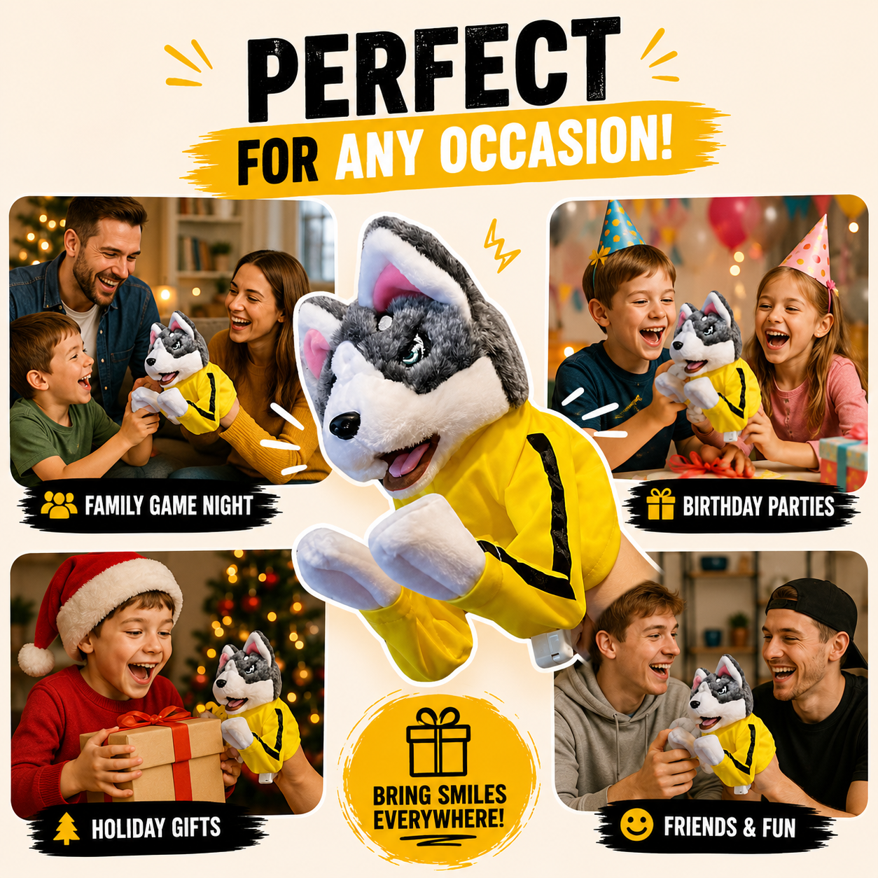 Husky Boxing Fun Puppets